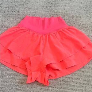 Hot Pink Offline by Aerie Flowy shorts